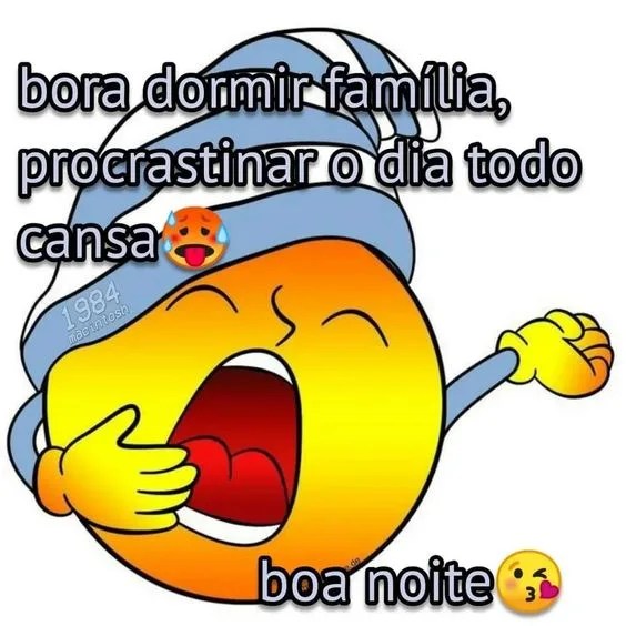 Boa noite bora dormir família