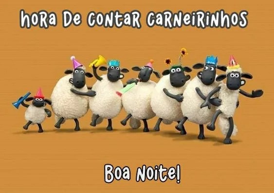 Boa noite contar carneirinhos