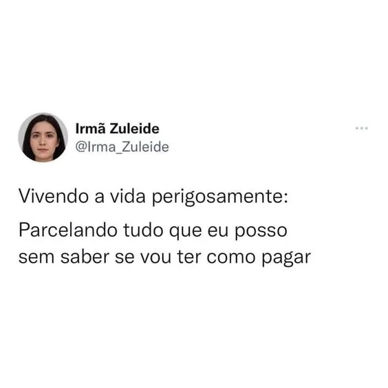 Parcelando tudo que posso