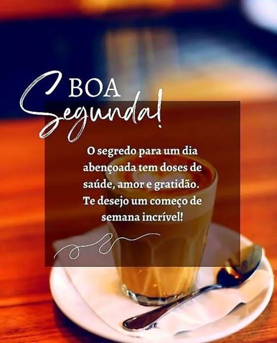 Boa segunda de semana incrível