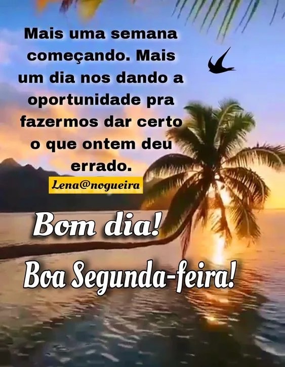 Boa segunda-feira começando