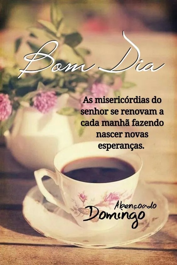 Abençoado domingo de novas esperanças