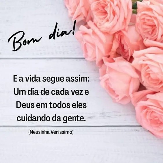 Bom dia de Deus cuidando