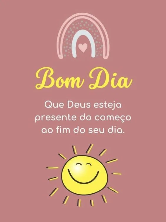 Bom dia Deus esteja presente
