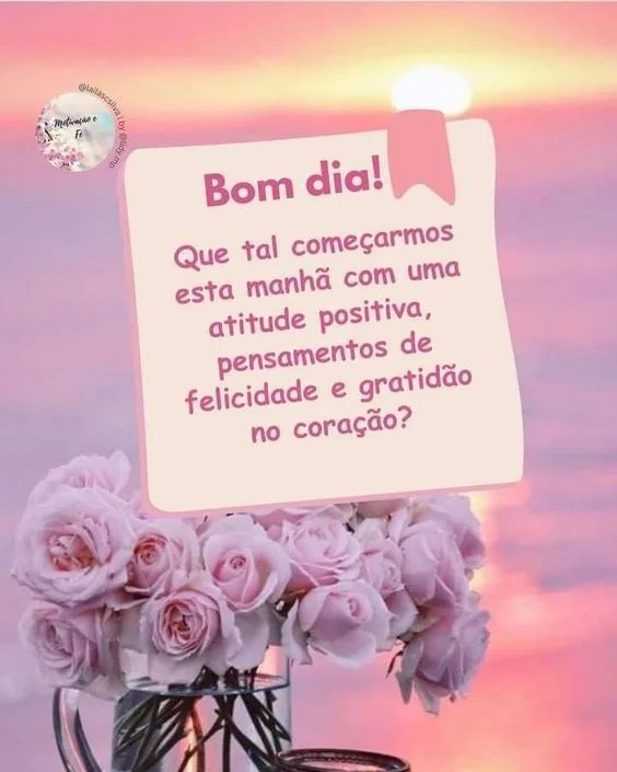 Bom dia com atitude positiva