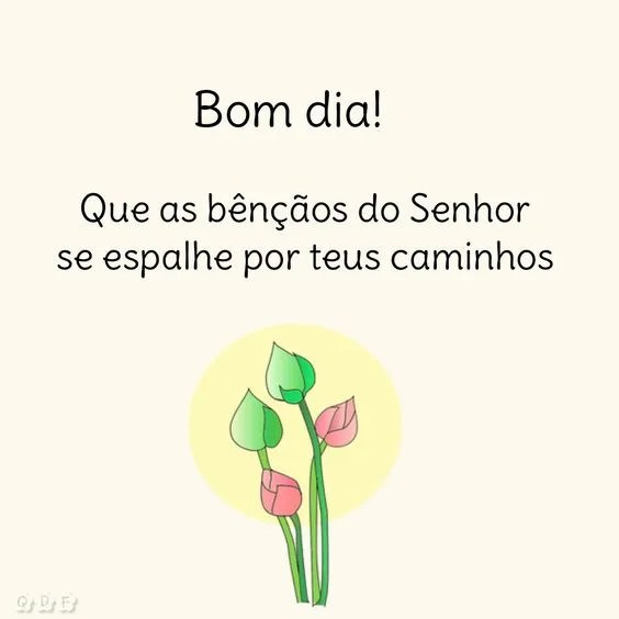 Bom dia nas bênçãos do Senhor