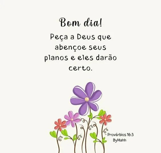 Bom dia abençoado com Provérbios 16:3