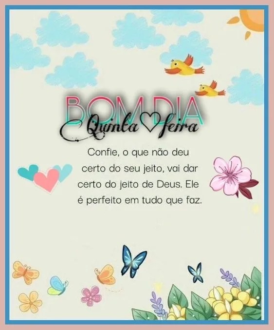 Bom dia Quinta-feira de Deus