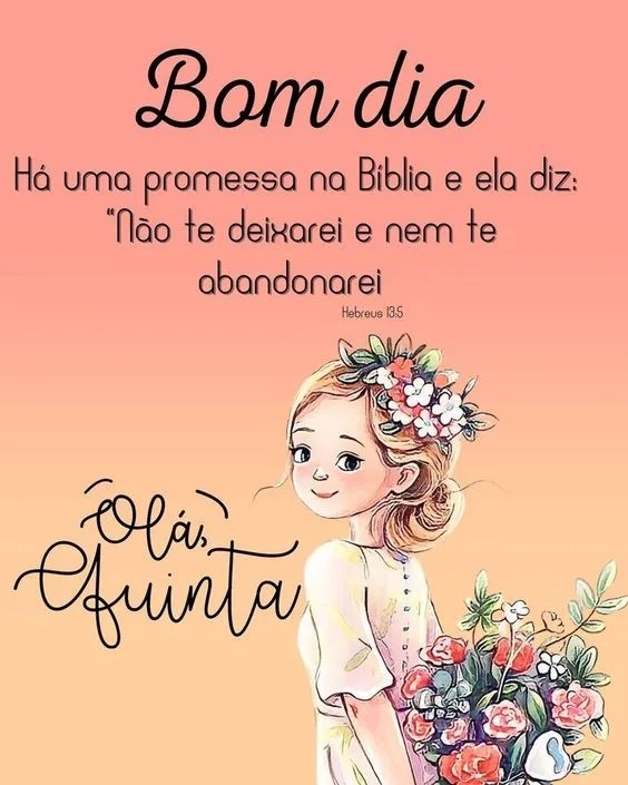 Bom dia Quinta Hebreus 13:5