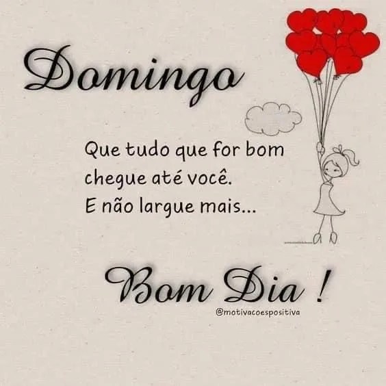Domingo tudo bom