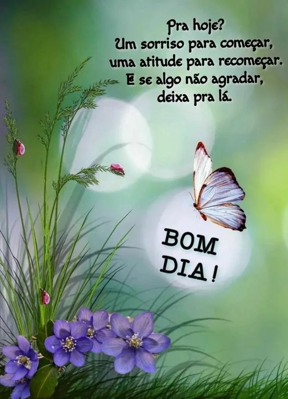 bom dia atitude para recomeçar