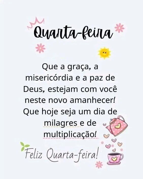 Quarta-feira seja de milagres