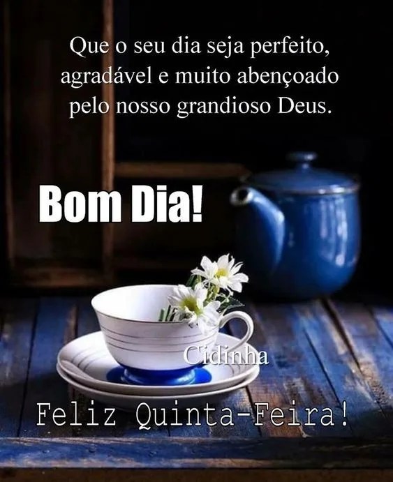 Bom dia quinta-feira agradável