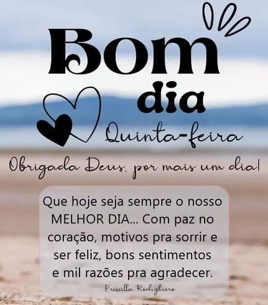 Obrigada Deus por mais um dia