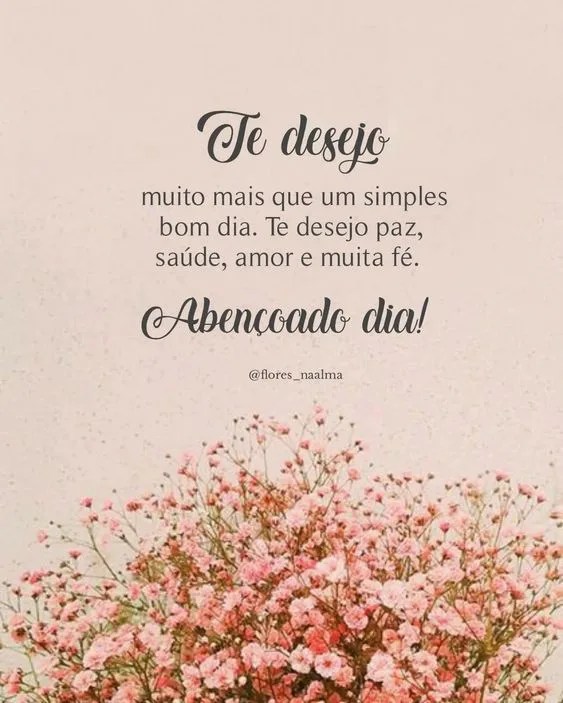 Desejo de abençoado dia
