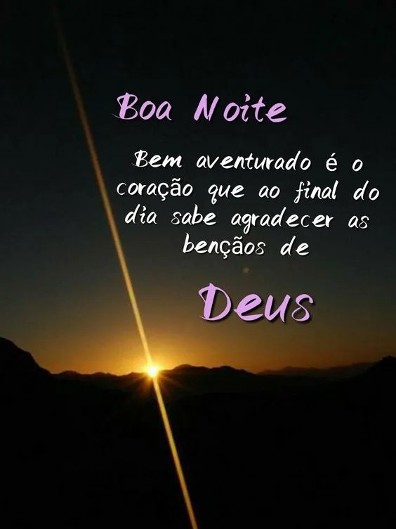 Boa noite bem aventurado