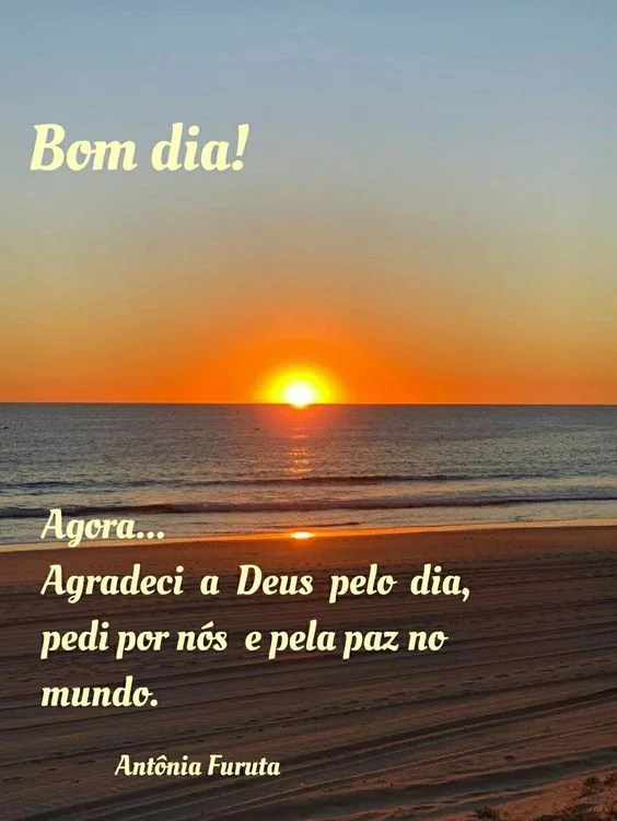 Agradeci a Deus pelo dia