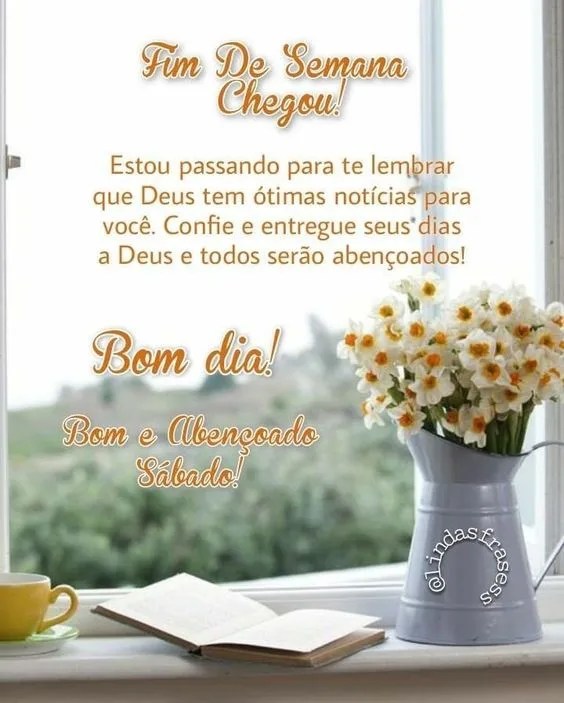 Bom e abençoado Sábado
