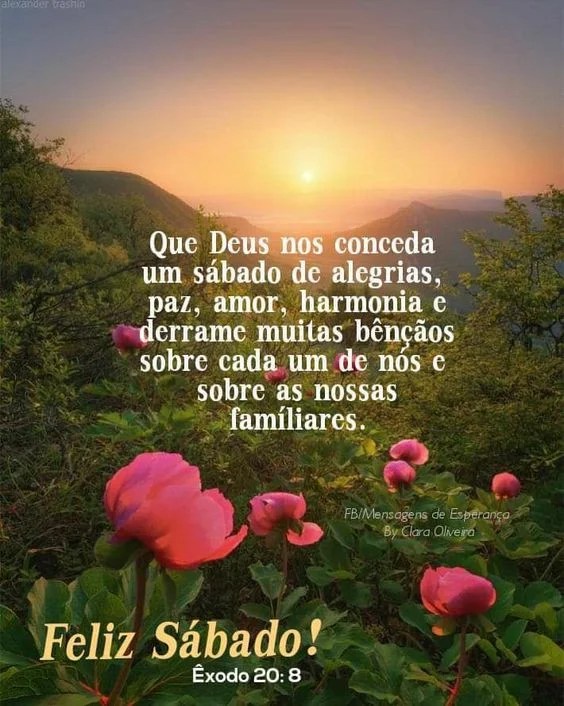 Êxodo 20:8 Feliz Sábado