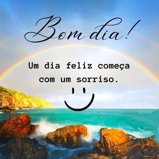 Frases curtas de bom dia com sorriso